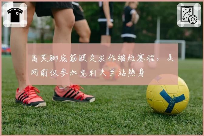 高芙脚底筋膜炎发作缩短赛程,美网前仅参加克利夫兰站热身