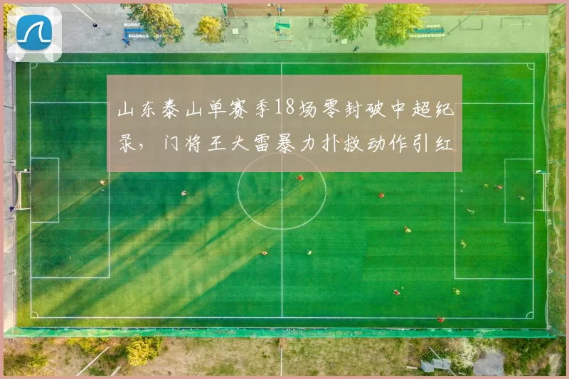 山东泰山单赛季18场零封破中超纪录，门将王大雷暴力扑救动作引红牌争议